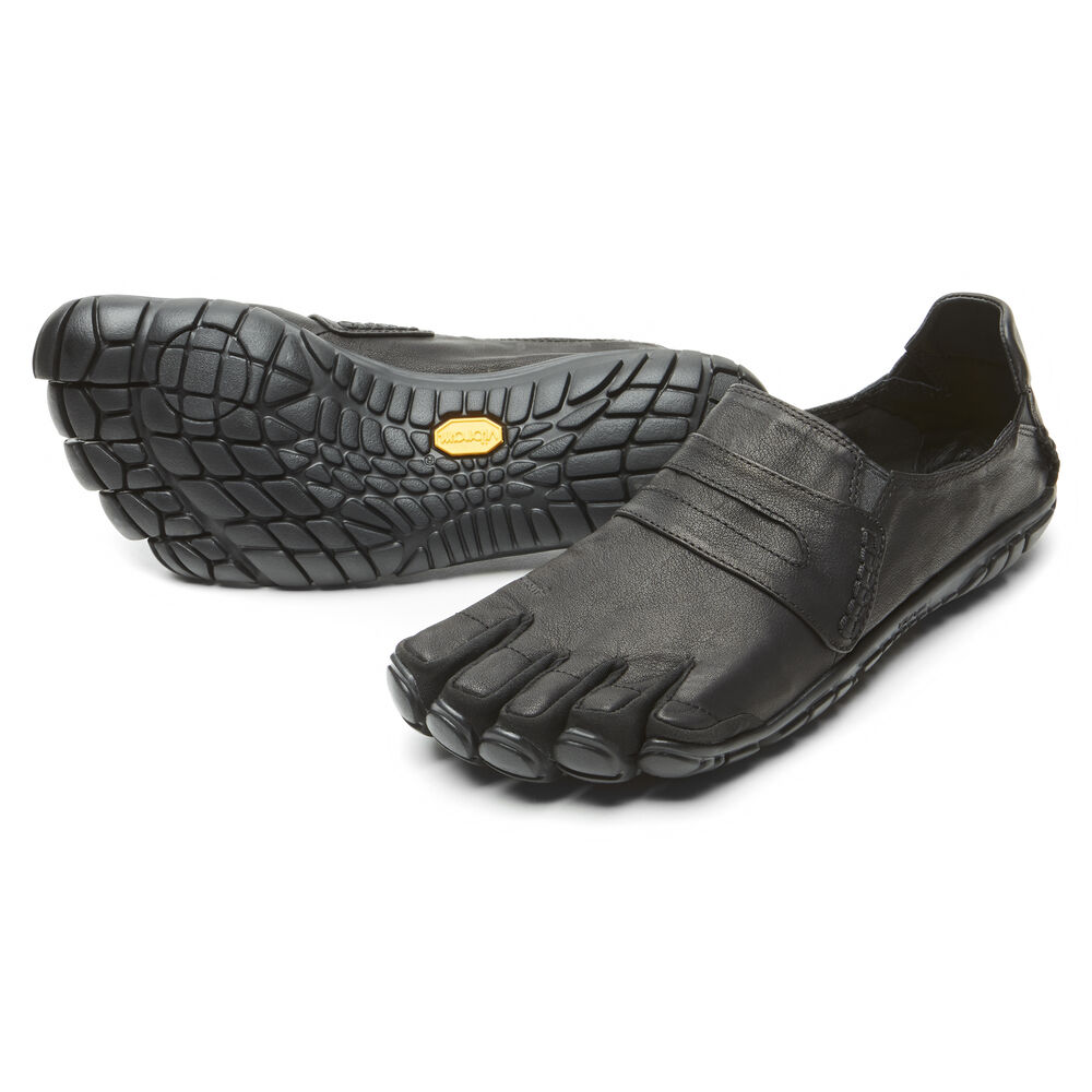 Vibram Fivefingers CVT-Leather Mens Casual Shoes Black Australia (WSP024589)